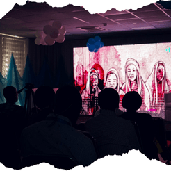 Screen icon representing a documentary screening