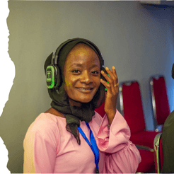 Headphones icon representing podcast listening